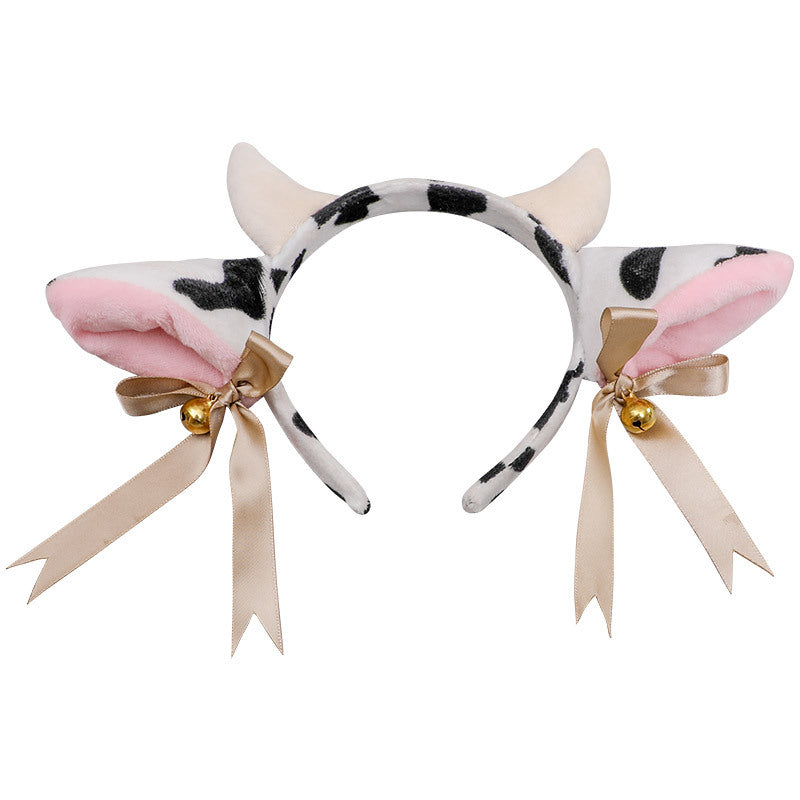 Wholesale Plush Milk Cow Cloth Headband